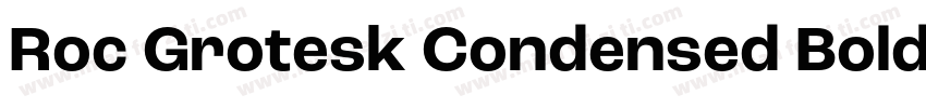 Roc Grotesk Condensed Bold字体转换